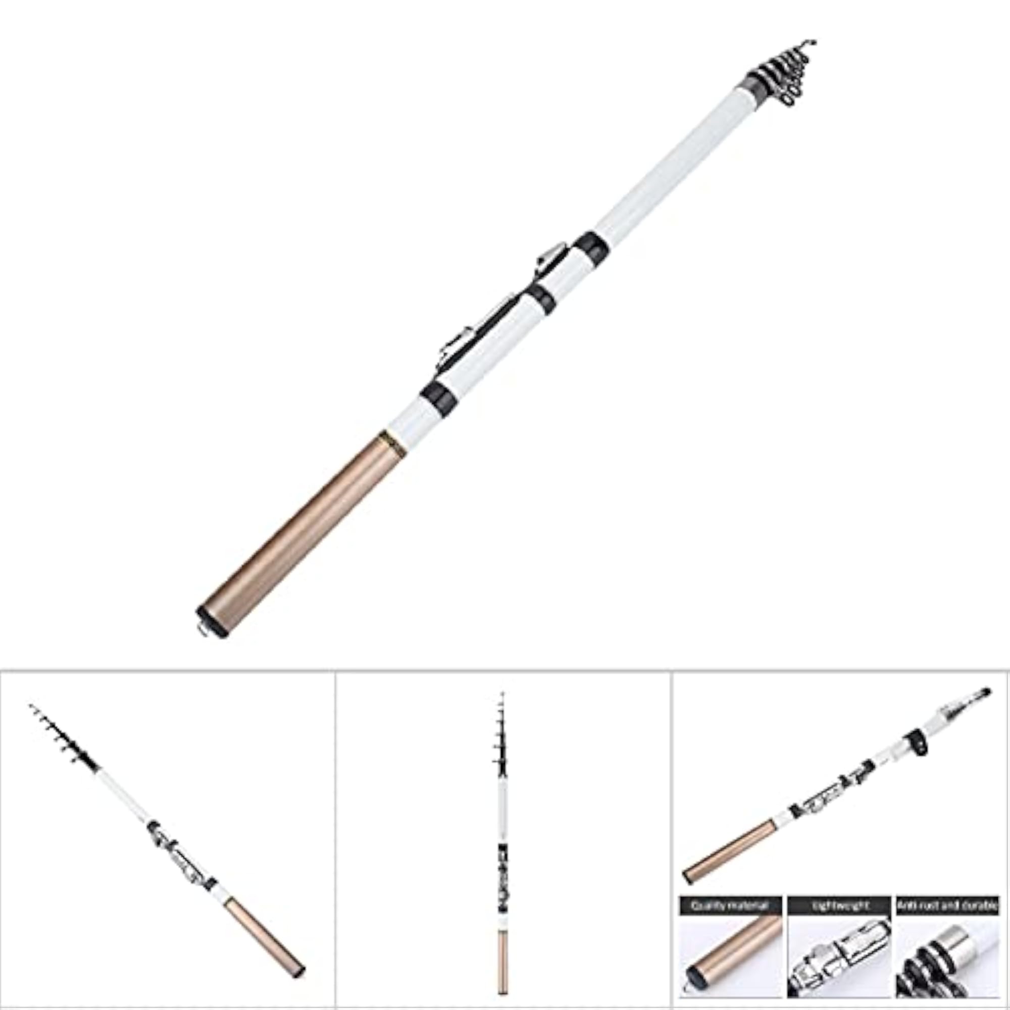 Portable Fishing Pole, Sturdy Telescopic Rod