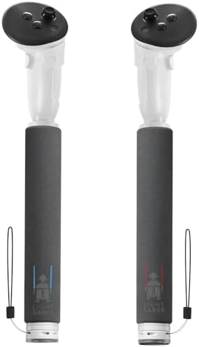 Hibloks Controller Extensions for MetaQuest 3S/Oculus Quest 3, 3 in 1 Beat Saber Handles Gorilla Tag Long Arms Golf Club Attachment, VR Sticks Controller Grips for Quest 3 Enhance More Gaming Experiences