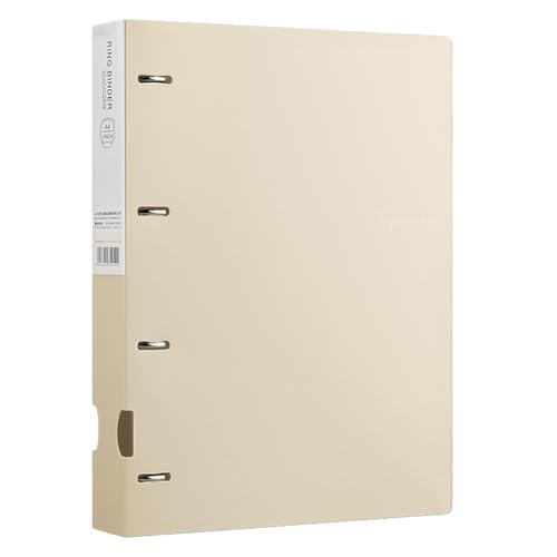 Carpeta A4, gestión optimizada, 31 x 25,8 cm, carpeta de documentos de 4 agujeros, carpeta organizadora de proyectos, diseño de carpeta recargable de 4 agujeros, para organizar papeles escolares