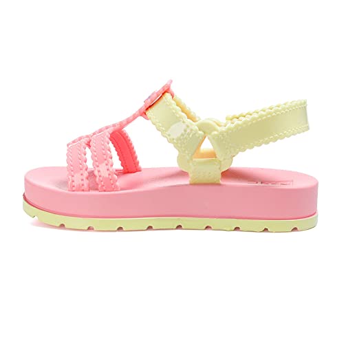 Zaxynina Conectadinha Sand Baby - Rosa neon claro/verde pera - 26/27