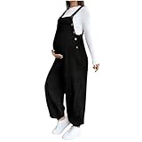UMSTANDS-OVERALL CORD LATZHOSE SCHWANGERSCHAFT VERSTELLBARE TRÄGER UMSTANDSOVERALLS LOCKERE FREIZEIT UMSTANDSHOSE MODISCHES JUMPSUIT TRÄGERHOSE MIT TASCHEN CORD-OVERALL FÜR SCHWANGERE