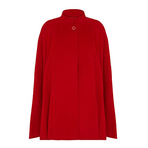 Lona Scott Wool & Cashmere Cape, Red