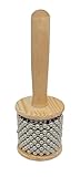 RsNifti Cabasa Wooden Percussion Instrument Hand Shaker Musical Instrument (Diameter 6.5 cm)