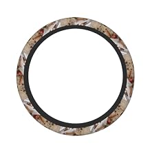 Car Steering Wheel Cover - Spice and Spoon Thicken Elastic Steering Wheel Cover, 15 Inch Fit Most Cars Automotive