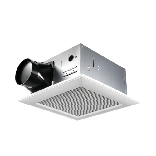 Ventilador de escape para baño, 0.8 sones, 80 CFM, bajo ruido, ventilador de ventilación, conducto de 3.9 pulgadas, no se necesita acceso al ático, certificado ETL y FCC miniatura 1
