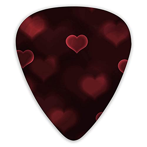 Médiators pour guitare Red Love Lights Bokeh Valentine Pics pour guitare 12 paquets – Variété de médiators pour guitare… - Les Beatles, Paul McCartney, John Lennon, RIngo Starr, George Harrison Médiators pour guitare Red Love Lights Bokeh Valentine Pics pour guitare 12 paquets - Variété de médiators pour guitare…