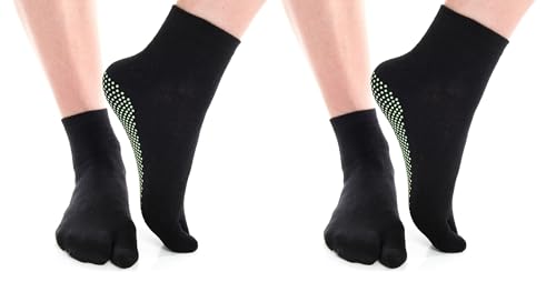 V-Toe Non-Slip Flip-Flop Socks - Tabi Split Toe Socks for Women & Men Size - Unisex Toes Separated Yoga Socks4