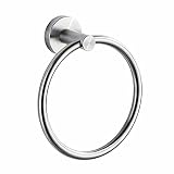 Hand Towel-Ring Holder Bathroom Towel-Racks - Wall Mount Bathroom Hardware Simple Round Towel Hanger