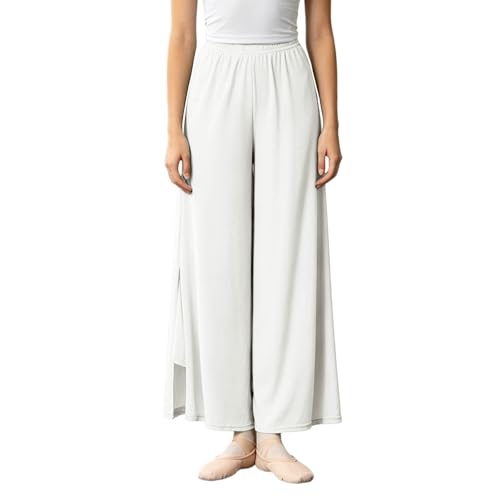 Pantalon d'été léger et aéré pour femme coupe large fluide anti-chaleur