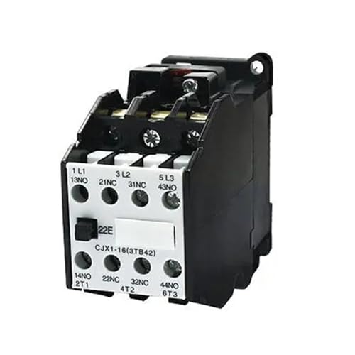 Contacteur AC 380V CJX1-16 sur rail DIN 3 pôles pour armoire électrique triphasée