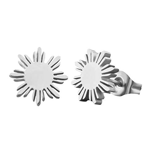 Philippine Flag Sun Earrings, Filipino Pride Studs, Pinoy Heritage Jewelry (Steel) #TOP10