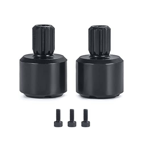 AXSPEED 2pcs/Set Black Heavy Duty Drive Cup 2-Slots Design for 1/5 TRX X-MAXX 8S 7754X RC Truck...