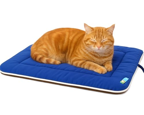 Image of Dog Bed Mat for Dogs & Cats | Soft, Washable, Lightweight & Waterproof Pet Cushion | Durable, Anti-Slip, Reversible Sleeping Mat for Puppies & Cats Size (24 x 18)
