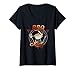Femme BBQ King – Grillades au barbecue T-Shirt avec Col en V