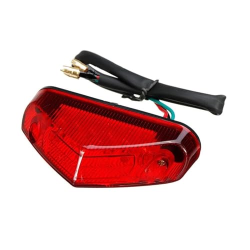 Feu stop arriere LED moto 12V universel avec support flexible