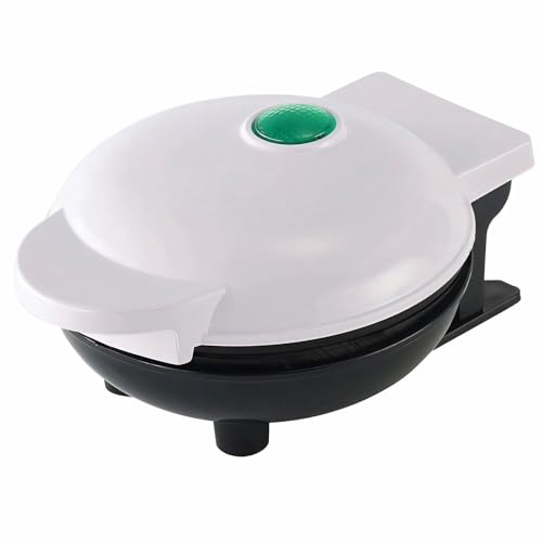 Portable Electric Waffle Maker, 500W Power with Non-Stick Plates,...
