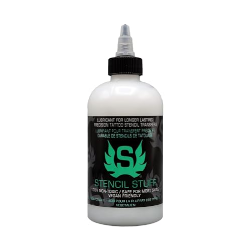 Stencil Stuff Tattoo Stencil Transfer Gel 8oz Tattoo Stencil Transfer Solution Vegan-Friendly Stencil Gel Fast-Drying and Long-Lasting Clean and Easy Application