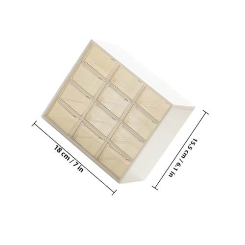 Boîte de rangement plastique blanche à tiroirs stables pour organiser le bureau - 3