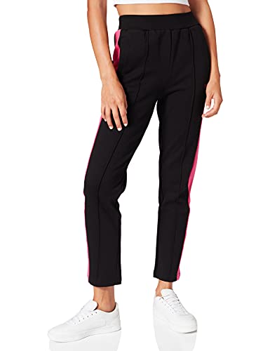 Fila Panju Vita Alta 7 8 Pantaloni da Jogging, Nero Viola, S Donna