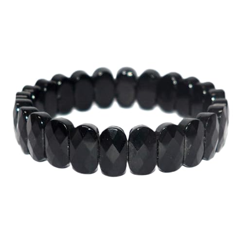 Bracelet élégant de l'obsidienne Frienemy noir : le cadeau unisexe idéal pour adulte