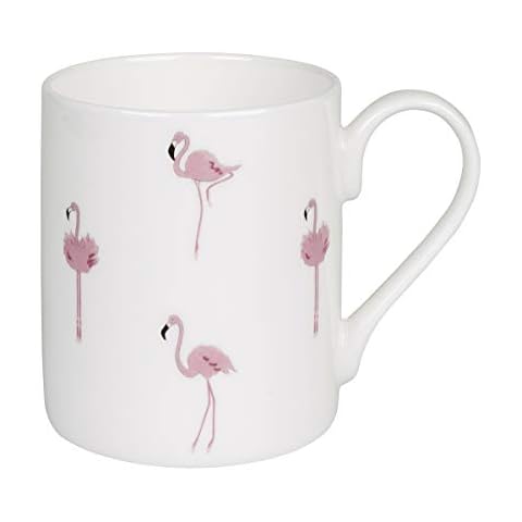 Sophie Allport - Flamingos Mug, Fine Bone China, Gift Box, Dishwasher Safe (Standard Size 275ml) Cover