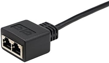 CERRXIAN Manual RJ45 Adapter Cable ,RJ45 Male to Female Dual Adapter (15CM) can be used to manual switch networks between two computers (not used as a network splitter)