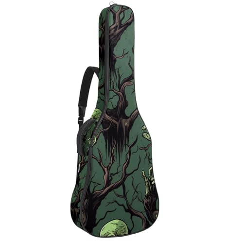 Housse guitare acoustique zombie pour aller en cours de musique et répéter en groupe