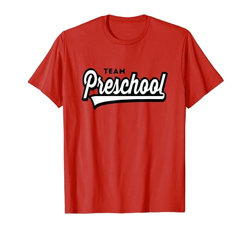 Preschool TEAM School Teacher PreK Baseball-Style Shirt T-Shirt for Men Women Kids
