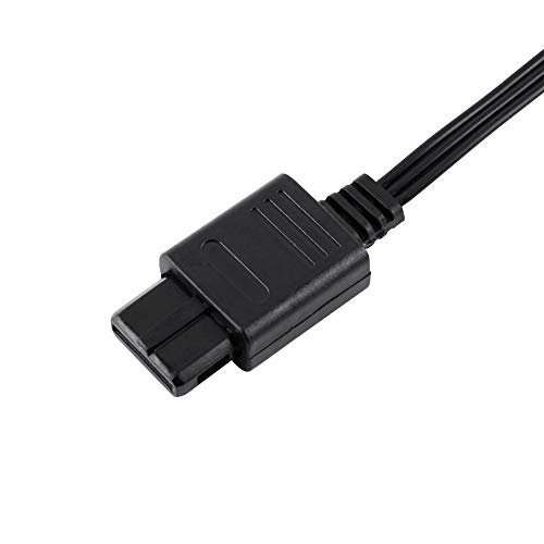 Zerone Cable N64 a de 6 pies, cables de audio y vídeo compuesto A/V, accesorios N64 para N64 GC, color negro - imagen 7