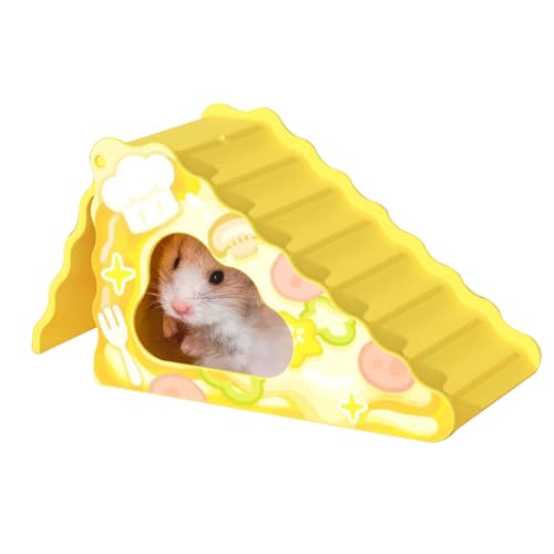 Escaleras para hámsters con forma de queso, para hámsters | 2 en 1 juguetes antideslizantes para enriquecimiento, jaula, rosicchio, cría ratones y reptiles