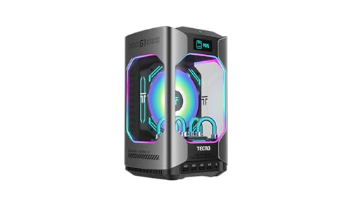 Migliori mini PC Desktop Tecno PC Gaming Mini - MEGAMINI G1, Intel® Core™ Intel i7-13620H, 16GB RAM, 1TB SSD, GeForce RTX™ 4060 Desktop 140w, Windows 11 Home, Watercooled, Grigio