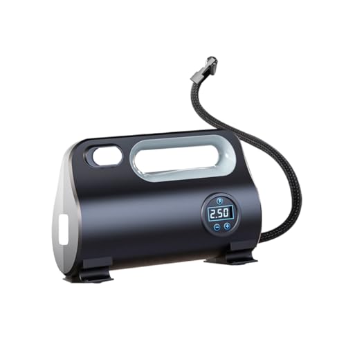 OSOLADY Inflador Bomba De Aire De Bicicleta Accesorios para Camiones Compresor De Aire De Neumáticos Artilugios De Coche Compresor De Aire Portatil Accesorios De Coche Abdominales Black