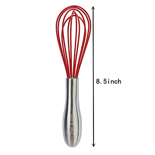 Jillmo Whisk, 8.5Inch Silicone Whisk #TOP3