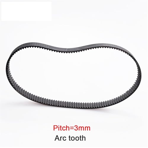 Courroie HTD 3M 348mm pour remplacer une transmission crantée usée - 3