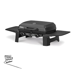 Enders® Gasgrill Urban II inkl. Thermometer, Tischgrill, Grillen-, Kochen- und Backen Funktion, 2 Brenner Edelstahl, Balkon-, Camping-Grill, Aluguss-Gehäuse, Gusseisen-Rost