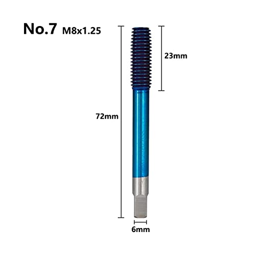 LIUYI Torneiras de máquina formadora sem borda M2-M12 Torneiras de plugue de máquina métricas (Cor:
