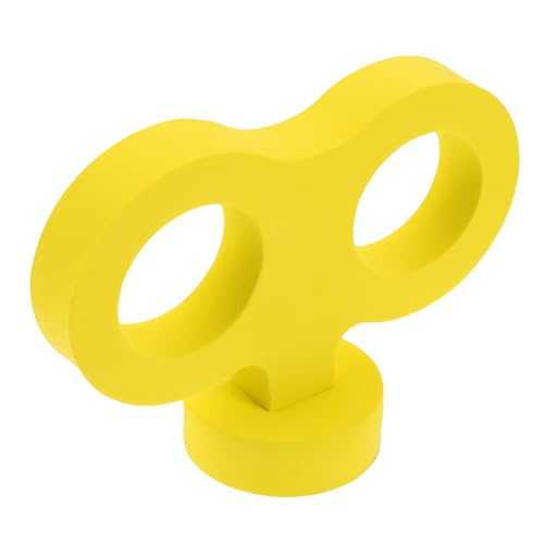 WOONEKY Clockwork 3D Sponge Wind up Key Car Back Wind up Key Car Stickers Cute Stickers Sponge Yellow