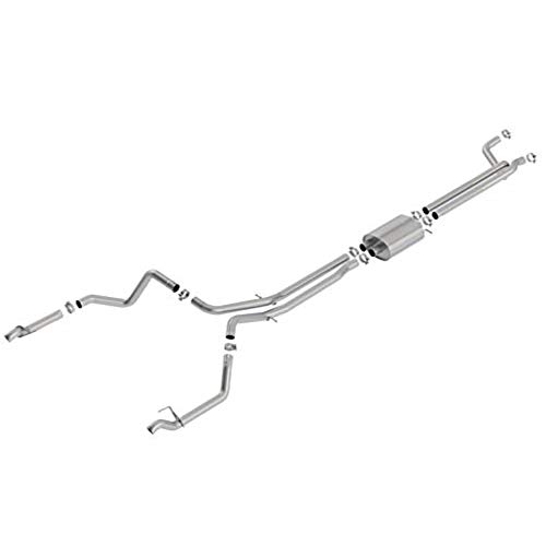 Borla 140778 S-Type Axle-Back Exhaust System 2.75 In. Into Muffler True Dual Single Split Rear Exit For Use W/Factory Fascia Tips S-Type Axle-Back Exhaust System #TOP20