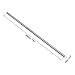 uxcell 1pcs Round Steel Metal Rods, 5mm x 200mm High Speed Steel (HSS) Lathe Bar Stock Tool, for Shaft Gear Drill Lathes Boring Machine Turning Miniature DIY Craft