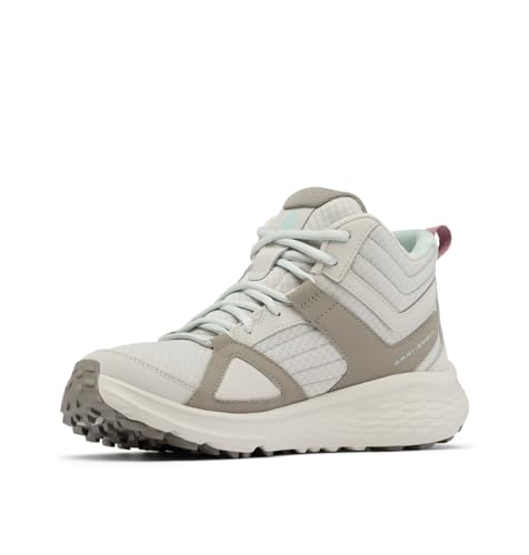 Columbia Womens Novo Trail Mid, Cloud Grey/Cool Green, 6.5 Wide