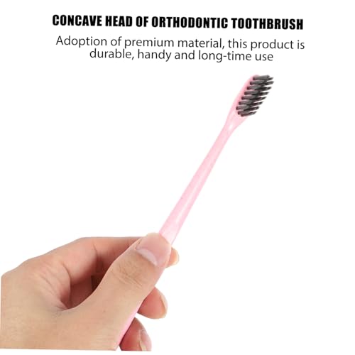 FOMIYES 10 Stück Teiliges Zahnbürsten mit Aktivkohle Extra Ergonomisches Design für Erwachsene Optimale Mundpflege und Gründliche – Bild 4