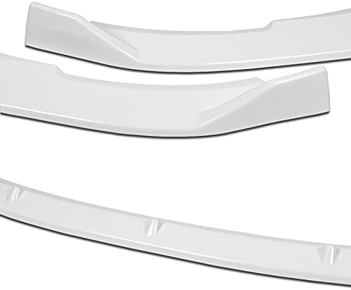 3PCS Front Bumper Lip Kit fit for compatible with 2010-2013 Volkswagen Golf MK6 GTI, Sport-Style Splitter Trim Protection Spoiler, Air-Dam-Chin-Diffuser (Painted White)