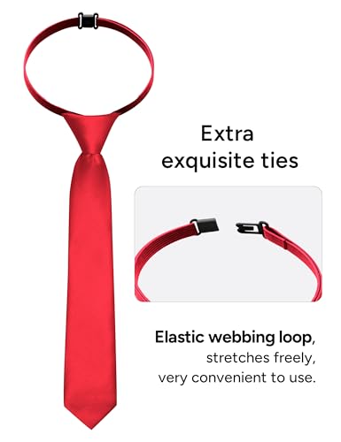 Image of Boys Long Sleeve Button-Down Dress Shirts with Tie: 2 Fabrics (Stretch /Standard) & 2 Fits (Regular /Husky)