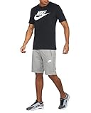 Nike M NSW AV15 Short FLC Kurze Hose für Herren, Grau (Dk Grey Heather/Black/Black/White), S