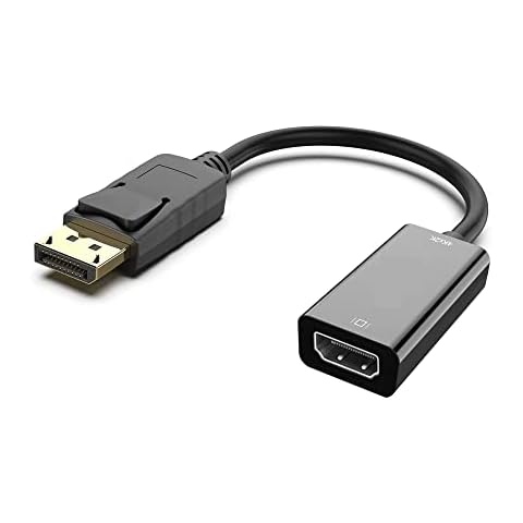 4K DisplayPort to HDMI Adapter,UHD with Gold-plated Connector, HDMI to Displayport Adapter HDMI to DP for Laptop, Computer, Display, HDTV, Projector etc Cover