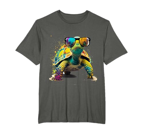 Schildkröte mit Sonnenbrille T-Shirt