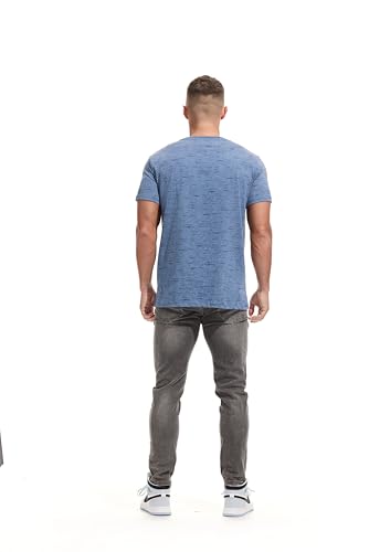 KLIEGOU Men's Casual Stylish Crew Neck Hipster T-Shirt - Fitted Print Tees for Men