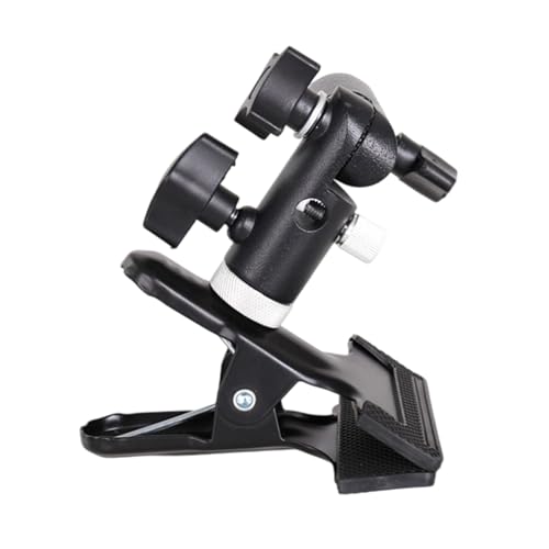 Clamp Clip Holder Light Stand Mount Bracket 1/4 3/8Inch Female Screw Adapter with Umbrellas Reflectors Holder
