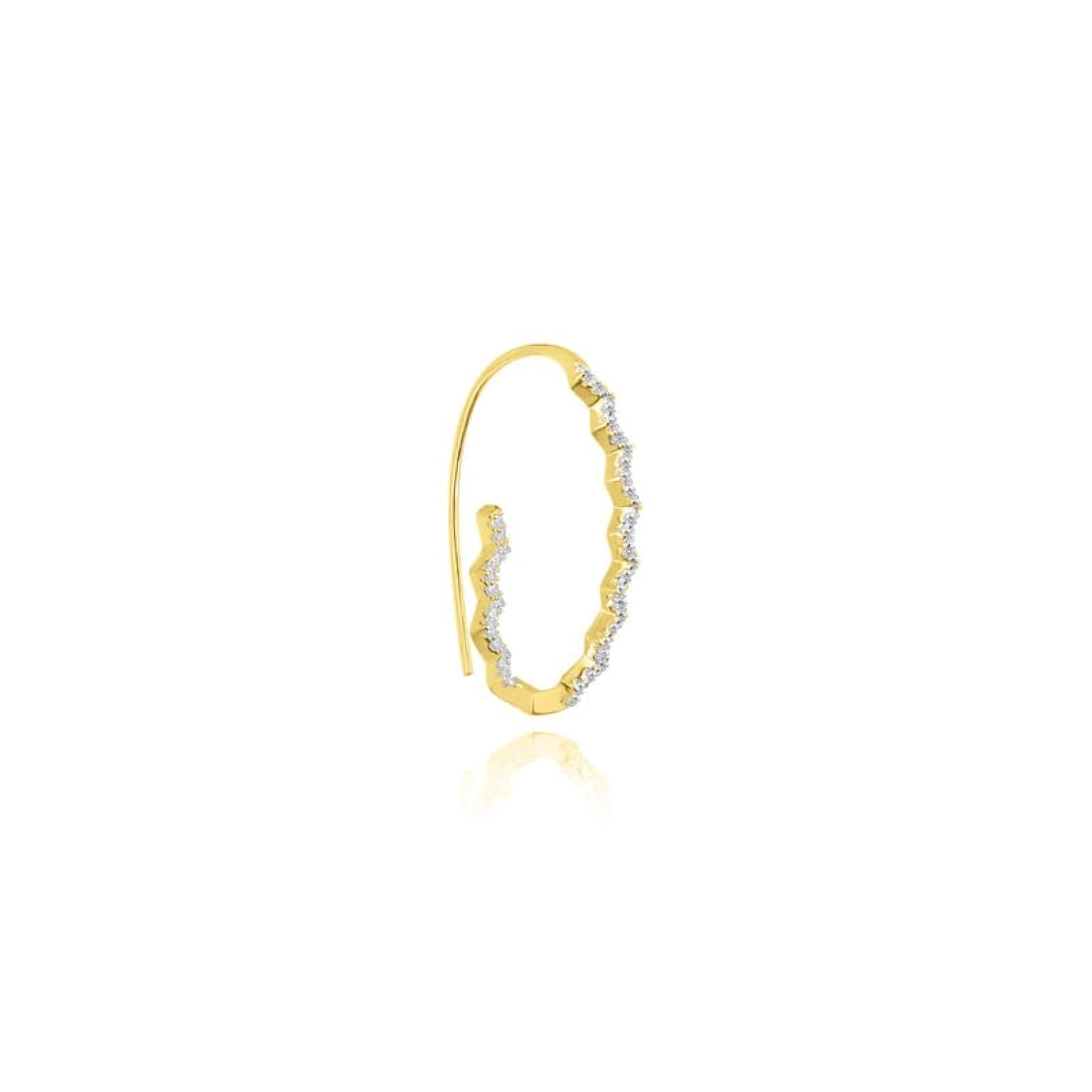 Women's The Ziggy Hoops 925 Sterling Silver Earrings