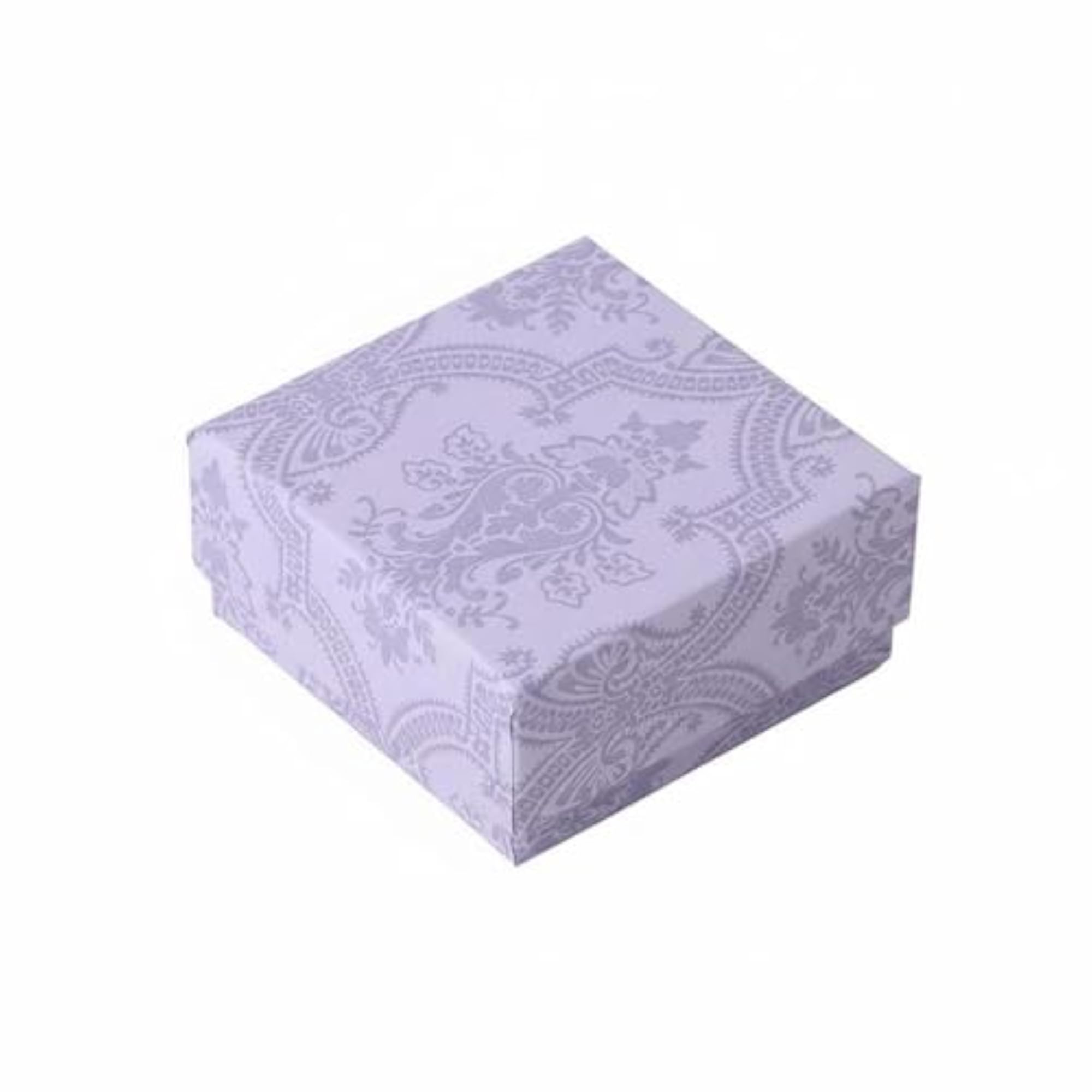 Lift-Removable Lid Lavender Jewelry Box, Gift Box